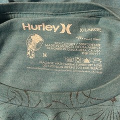Y2K Hurley Shirt Mens XL Blue Surf Streetwear Skater 2000s Grunge