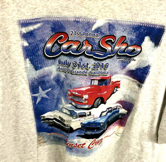 Car Club T Shirt Arroyo Valley XXL 2010 Classic Cars Trucks CarSho Sunset Cruz