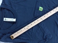 Humants Men’s Large Workwear /Outdoor Jersey Pocket Tee Navy Blue heather Cotton