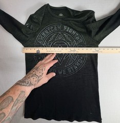 American Fighter Coalmont Waffleknit Med Military Green/Blk Foil Graphics