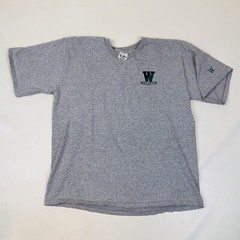 Vintage Williston School Cotton Exchange Embroidered Gray T-Shirt Size XL USA