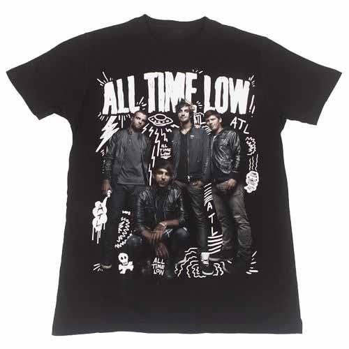 Trend! All Time Low Band Member Black Shirt Full size S-5XL IA763