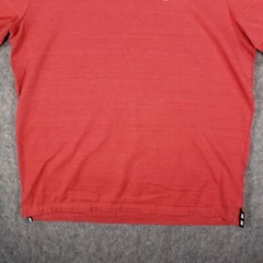 Nike Shirt Mens Large Orange Swoosh Logo Thick Cotton Mesh Back Streetwear Top