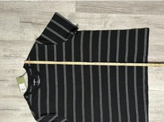 Goodfellow & Co Mens Standard Fit Short Sleeve T-Shirt, Charcoal Stripe Size XL