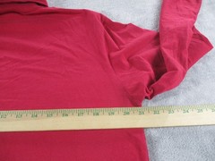 Turtleneck Collection Shirt Mens Large Red Long Sleeve 100% Cotton Made USA