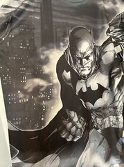 DC Comics Batman All Over Print Polyester T Shirt Med Smooth Fabric Lightweight
