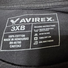Avirex T Shirt 3XL 3XB Big Graphic Tee Black Skull Wings Fleur De Lis Print