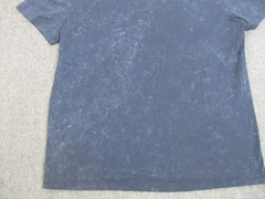 John Varvatos Shirt Mens XL Blue Mineral Wash Cotton Crewneck Tee Casual Peru