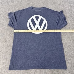 Volkswagen Vintage Official Logo Short Sleeve T-Shirt Fits Men’s Size Large Gray