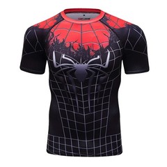 Spiderman 3D T-Shirts Short Sleeve Polyester Quick Dry Breathable Jerseys