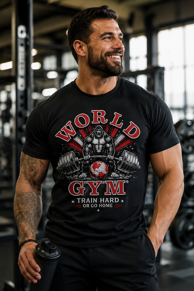 World Gym Racerback Tank Top Bodybuilding Workout Gym Shirt Women