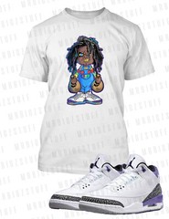 Chucky Money Bags Sneaker Tee Shirt To Match J3 Dark Iris Graphic Big Tall Sm T
