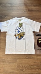 A Bathing Ape BAPE White Ape Head Logo Graphic Tee, Regular Fit, Cotton M