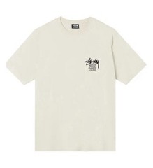 Stussy Shirt Built Tough Tee Tshirt Natural Size Large Double Sided Streetwear ✅