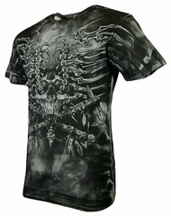 Xtreme Couture Affliction Men’s T-Shirt IRONE BONE Black Tattoo Biker S-5XL