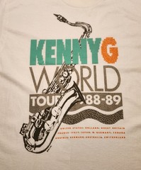 Vintage Kenny G 1988-1989 Tour Single Sided Concert T-Shirt XL Nice As Pictured
