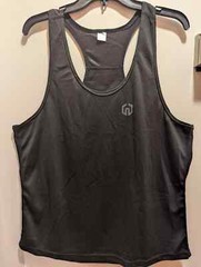 NELEUS ‘Dry Fit Logo Muscle’ Mesh Tank Top Men’s S Gym Workout Exercise Blk NEW!