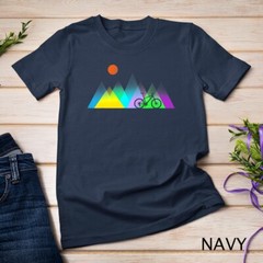 Geometric mountains and MTB gift T-Shirt Unisex T-shirt
