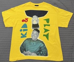 Kid & Play RARE Vintage Graphic Shirt Size Large Hip-Hop Yellow