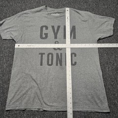 Gym Tonic Graphic T Shirt Large Gray Funny Fitness Workout Novelty Tee L