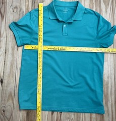 J Crew Flex Piqué Polo Untucked Shirt Green Men’s SZ Large