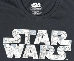 Star Wars Character Logo C-Life Group NWT Graphic Print T-shirt Size Medium New