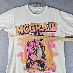 Tim McGraw Shirt Men Medium Cream Standing Room Only Tour 2024 Graphic Tee