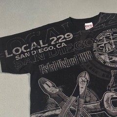 San Diego 229 California Steel Vtg Y2K AOP Construction Work Tool T Shirt XL