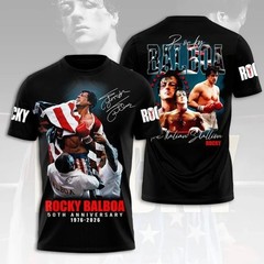 Rocky 50th Anniversary 1976-2026 AOP 3D T-Shirt