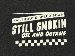 FASTHOUSE – Men’s Short Sleeve L – LARGE – Black – FAST HOUSE F/H – Still Smokin
