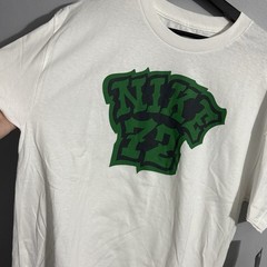 Nike Sportswear Men’s L White 72 Green Cotton Loose Fit Graphic T-Shirt