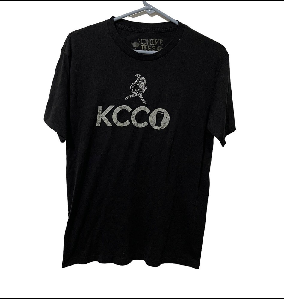 Chive Tees Shirt Men Black Large Cotton Poly Blend Lightweight Casual Crew Neck
