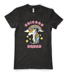 Unicorn Squad Mythical Rainbow Animal Personalised Unisex Adult T Shirt