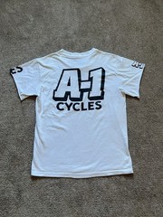 VTG 90’s A-1 Cycles Motorcycle/ Biker White Tee