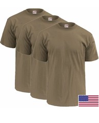 NEW XL Soffe 50/50 Military US Army USAF/T-Shirt Undershirt 3-Pack – OCP Tan 499