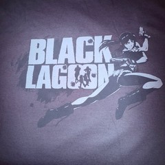 Loot Crate Black Lagoon Graphic T-Shirt Mens L Grey NWOT Revy Anime Tee