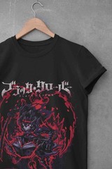 Black Clover Shirt Asta Tshirt Yuno T-Shirt Noelle Top Yami Luck Anime Demon Tee
