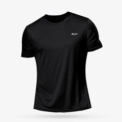 Men Short Sleeve White Tops Shirts Breathable Casual Soild t-Shirts Tee Man Quic