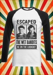 The Wet Bandits Escaped Be On Lookout Men Women Unisex Baseball T Shirt Top 3005