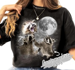 Custom Pet Photo Vintage Graphic Comfort Tee Personalized Pet Portrait