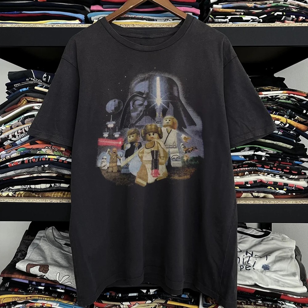 Vintage Lego Stars Wars Darth Vader Black T-Shirt Gift For Fan Size S-5XL DH1607