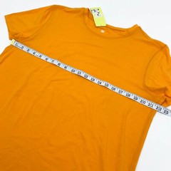 All in Motion Mens Size L Crew Neck Short Sleeve Performance T-Shirt Orange