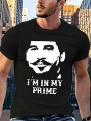 Casual Style | Men’s “I’m in My Prime” Graphic T-Shirt – Casual Black Cotton Tee