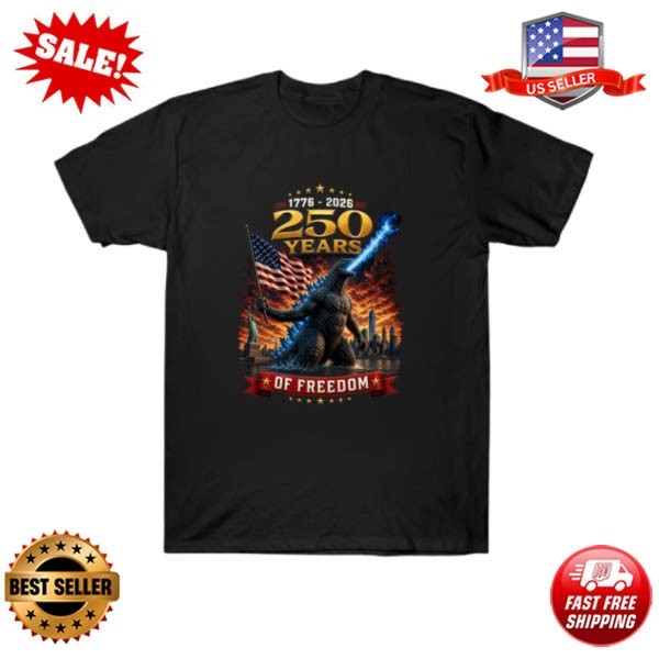 Monster Japanese 250 Years 1776 2026 4th of July T-Shirt