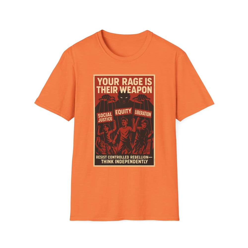 Your Rage Is Their Weapon Shirt, America First Anti-Globalist Tee, Red Pill Tee