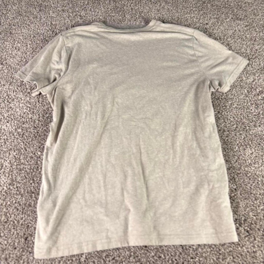 Hollister Mens Must-Have Collection Grey Heather Embroidered Logo T-Shirt Large