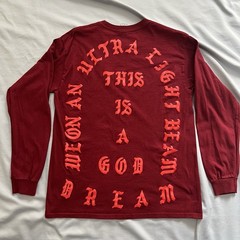 Gildan Deep Red Long Sleeve Graphic Tee – Men’s Size M