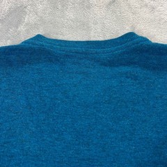 UNTUCKit Grassi Henley Shirt Mens Small Teal Blue Long Sleeve Cotton Blend