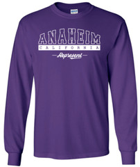 Anaheim California State T-Shirt Long Sleeve Graphic Tees Unisex apparel Design