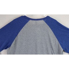 Jezees Blend Chicago Windy City Baseball T-Shirt Mens XL Gray Blue Raglan